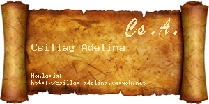 Csillag Adelina névjegykártya